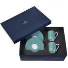 Trésor turquoise espresso set in gift box