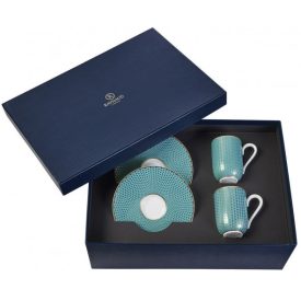 Trésor turquoise espresso set in gift box