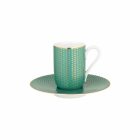 Trésor turquoise espresso set in gift box