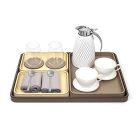 Pinetti JANE SMALL RECTANGULAR TRAY taupe