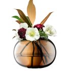 Epoque Spherical Vase Amber