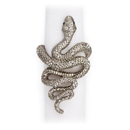 Snake Napkin Jewels (Set of 4)green+white