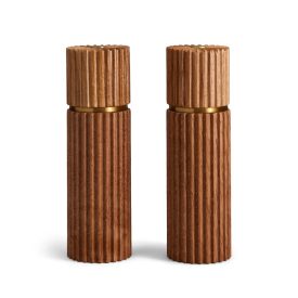  L'objet Ionic Salt + Pepper Mills - Natural Oak (Set of 2)